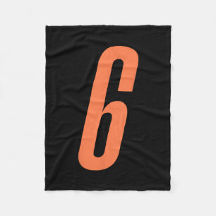Orange Nummer 6 7 Lustiges Meme Halloween Matching Fleecedecke
