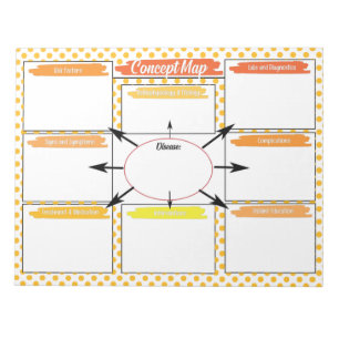Orange Nursing Student Concept Template Notizblock