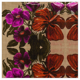 Orange Nutmeg Lilly Fabric Stoff