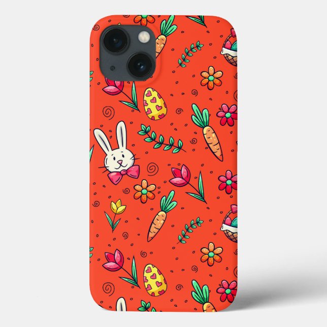 Orange Oaster Patterngehäuse Case-Mate iPhone Hülle (Rückseite)