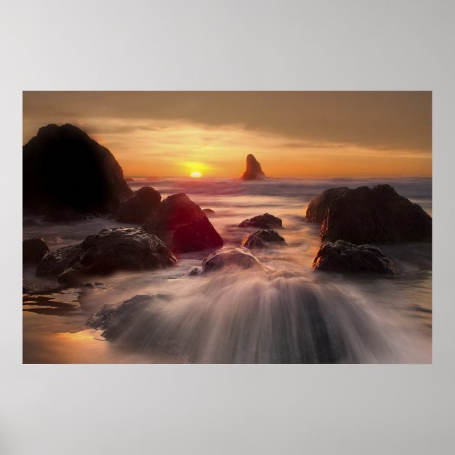 Orange Ocean Poster (Vorne)