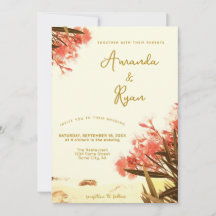 Orange Oleander Blume am Strand Hochzeit