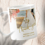 Orange Oleander Blume Foto Vielen Dank für Ihre Ho Kaffeetasse<br><div class="desc">Orange Oleander Blume Foto Danke Ihnen Hochzeit Kaffee Tasse. Foto Hochzeit Tasse mit einem Hochzeitsfest Foto,  Braut und Bräutigam Namen und Hochzeitstag. Personalisieren Sie Ihre Hochzeit mit Foto und anderen Details. Eine elegante und blumengeschmückte Dankbarkeit an die Tasse.</div>