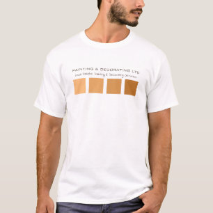 Orange Ombre Quadrate, Malerei und Dekoratorwerbun T-Shirt