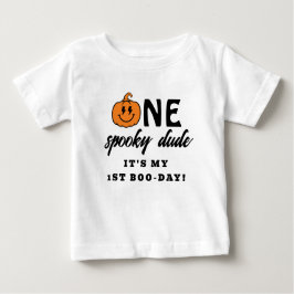 Orange One Spooky Typ Halloween 1. Geburtstag Baby T-shirt