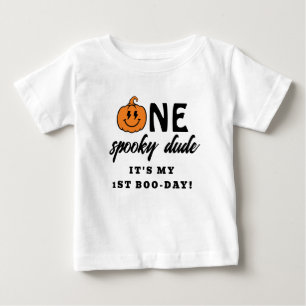 Orange One Spooky Typ Halloween 1. Geburtstag Baby T-shirt
