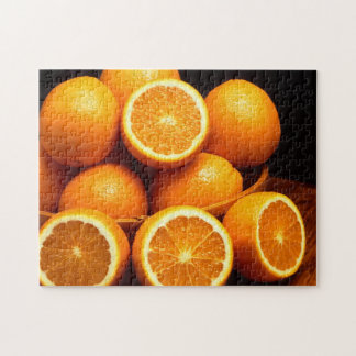 Orange Orangen-Frucht Puzzle