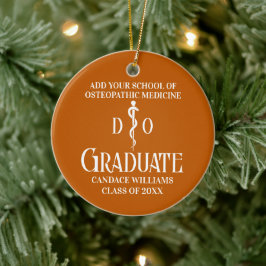 Orange Osteopathic Medical School Abschluss Keramik Ornament