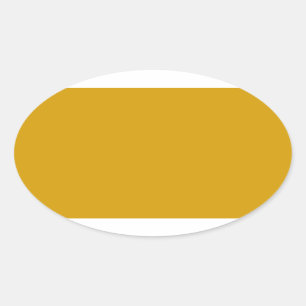 Orange Oval Aufkleber