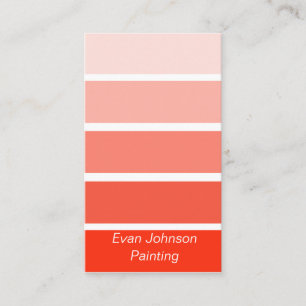 Orange Paint Samples Visitenkarte