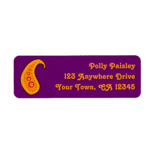 Orange Paisley