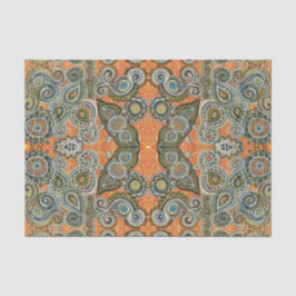 orange Paisley-MusterSeidenpapier Seidenpapier