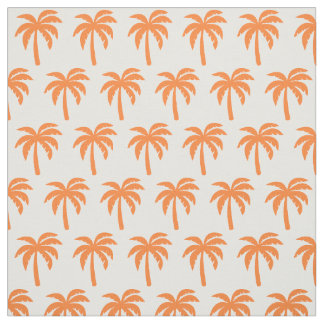 Orange Palme-Gewebe Stoff