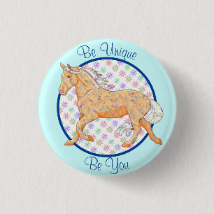 Orange Palomino (blau/lila) Button