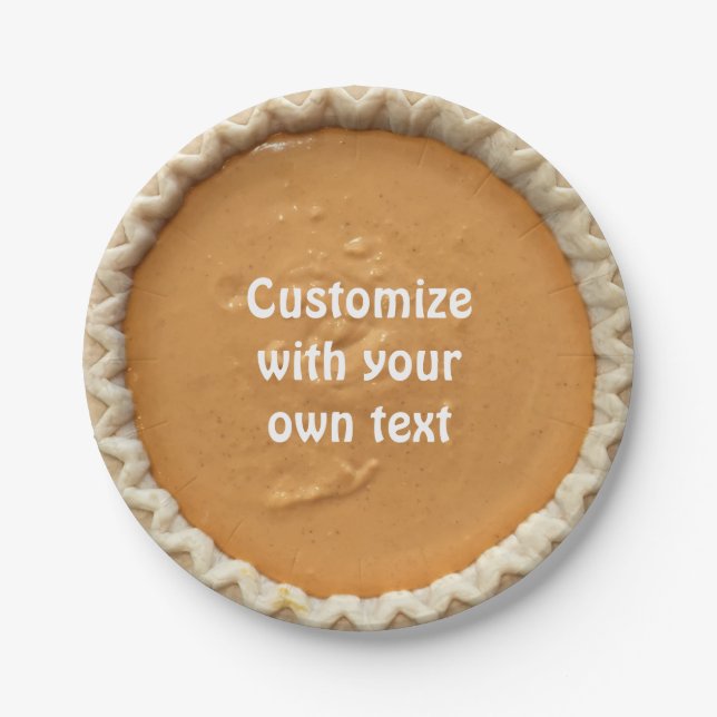 Orange Pappteller (Vorderseite)