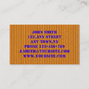 Orange PappVisitenkarte-Schablone Visitenkarte