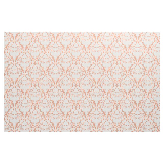 Orange Parisian Damask Muster Fabric Stoff (Fat Quarter (45,7 x 55,9 cm))