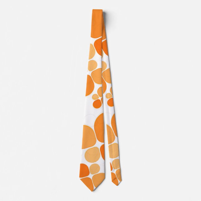 Orange Party Krawatte (Vorderseite)
