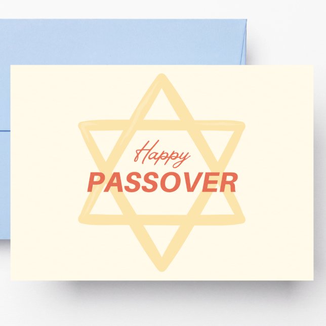 Orange Passover Postkarte (Von Creator hochgeladen)