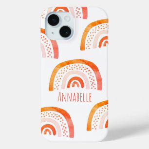 Orange Pastel Rainbow Personalisiertes Muster Case-Mate iPhone Hülle