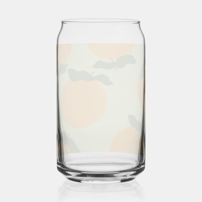 Orange pattern design dosenglas (Vorderseite)