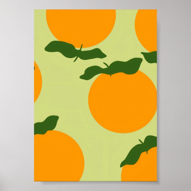 Orange pattern design poster (Vorne)