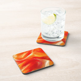 Orange Pattern Getränkeuntersetzer