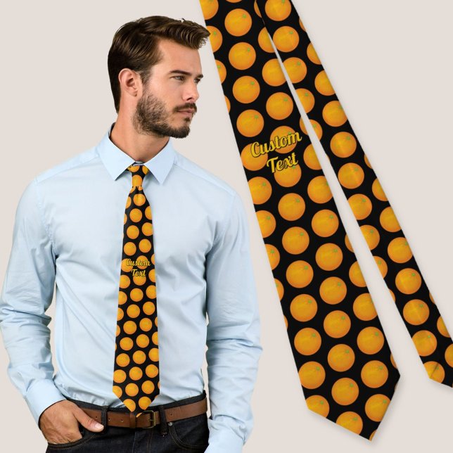 Orange Pattern Krawatte (Von Creator hochgeladen)
