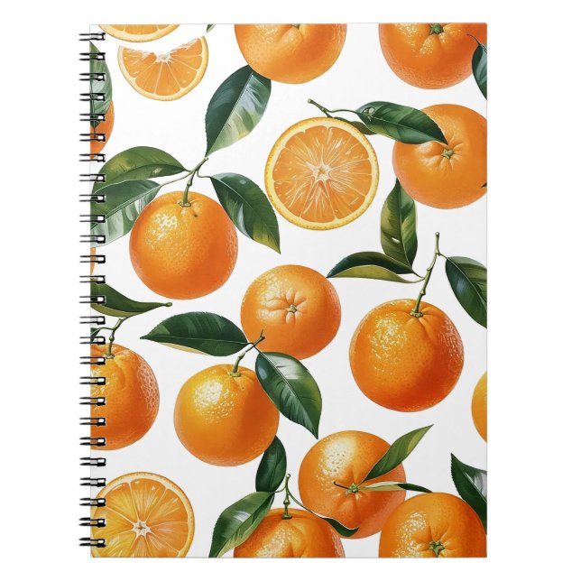 Orange Pattern Notizblock (Vorderseite)