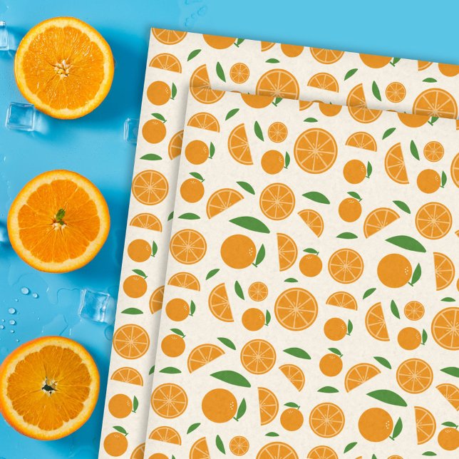 Orange Pattern Seidenpapier (Orange Pattern Tissue Paper)