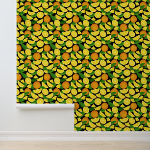 Orange Pattern Tapete