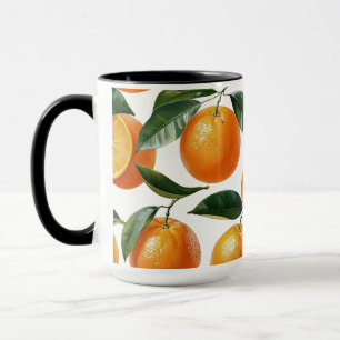 Orange Pattern Tasse