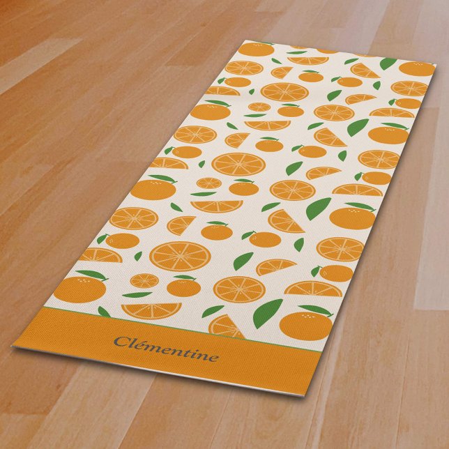 Orange Pattern Yogamatte (Orange Pattern Yoga Mat)