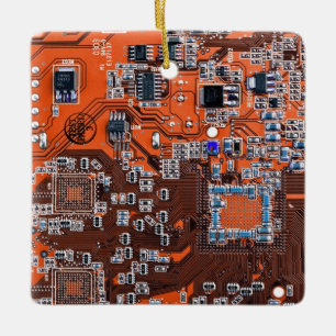 Orange PCB-Schaltungsplatinen-Design für IT-Profis Keramikornament