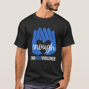 Orange Peace Sign Enough End Gun Gewalt 6 T-Shirt