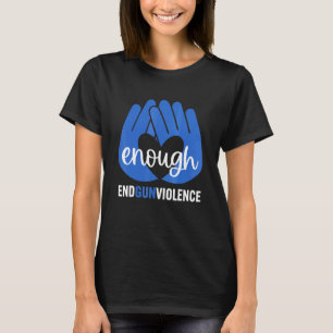 Orange Peace Sign Enough End Gun Gewalt 6 T-Shirt