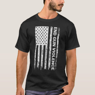Orange Peace Sign Enough End Gun Gewalt Krawatte T-Shirt