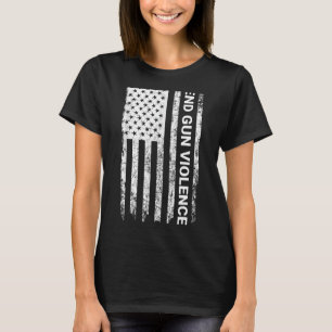 Orange Peace Sign Enough End Gun Gewalt Krawatte T-Shirt