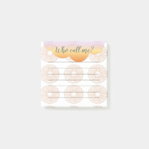 Orange Peach Anemones, die mich Post-it-Notizen ne Post-it Klebezettel