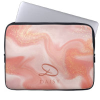 Orange Peach Gold Glitzer Marmor anpassbar