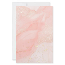 Orange Peach Liquid Marmor Glitzer Stationery
