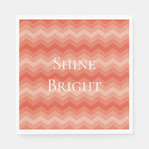 Orange Peach Zickzack Serviette