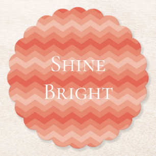 Orange Peach Zickzack Untersetzer