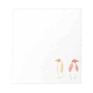 Orange Penguins Notizblock