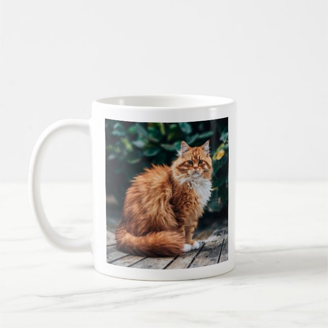Orange Persian Cat Kaffeetasse (Links)