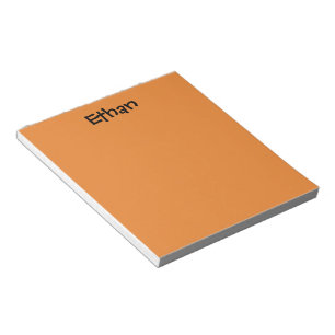 Orange Personalisiert Notepad Notizblock