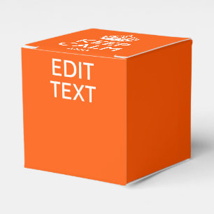 Orange personalisiertes BEHALTEN RUHE Ihr Text Geschenkschachtel