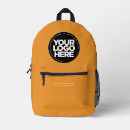 Orange | Personalisiertes Firmenlogo und Text Bedruckter Rucksack