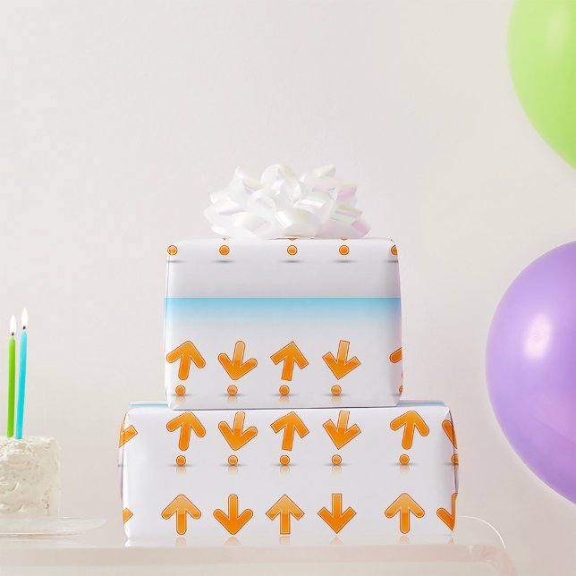 Orange Pfeile Geschenkpapier (Von Creator hochgeladen)