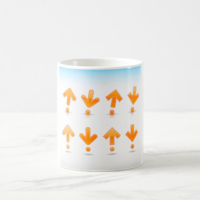 Orange Pfeile Kaffeetasse (Von Creator hochgeladen)